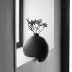Matte Black Modern Spillover Vase
