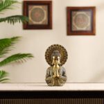 Antique Golden Light Meditating Buddha