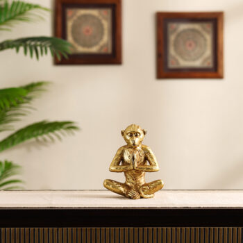 Meditating Monkey Figurine