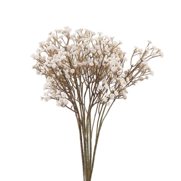 White Baby's Breath Faux Flower Sticks (Set of 5) - Image 3