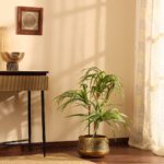 Faux Dracaena Plant with Black Plastic Pot