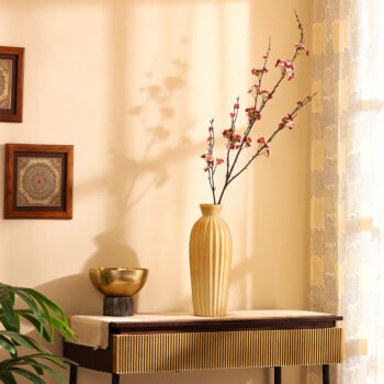 Baby Pink Cherry Blossom Single Faux Flower Stick