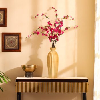 Pink Cherry Blossom Single Faux Flower Stick