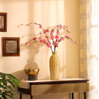 Baby Pink Cherry Blossom Single Faux Flower Stick