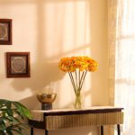 Yellow Hydrangea Faux Flower Sticks (Set of 3)