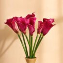 Purple Calla Lily Faux Flower Sticks (Set of 5)