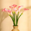 Pink Calla Lily Faux Flower Sticks (Set of 5)