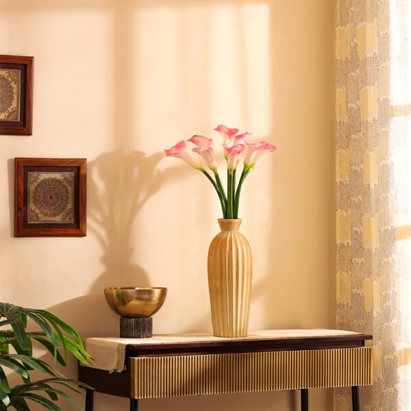 Pink Calla Lily Faux Flower Sticks (Set of 5)
