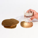 Luxury Ella Hammered Gold Coasters (Set of 4)