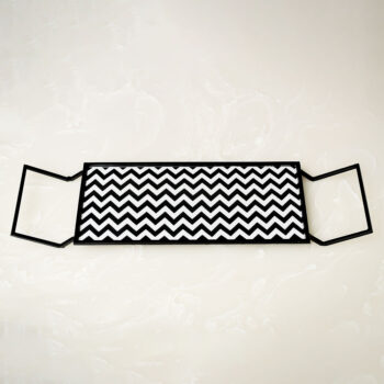 Modern Matte Serai Black Serving Tray