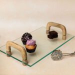 Curved Edge Murano Glass Serving Tray