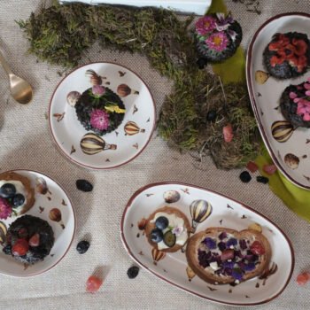 Single Whimsy Balloon Tea Plate