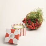 Stoneware Scented Candle 250g – Berry Pomegranate Fragrance | Luxury Soy Wax Long-Lasting Aroma Candle in Gift Box