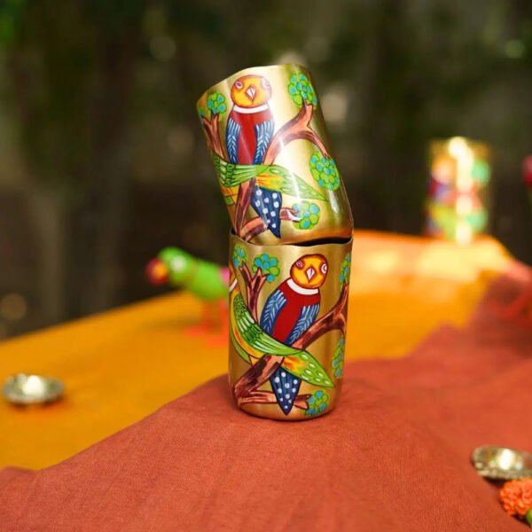 Tota Maina Brass Tumbler - Image 2