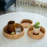 Round Cane Tray