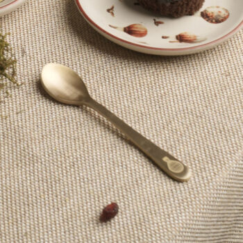 Balloon Pure Brass Dessert Spoons (Set of 6)