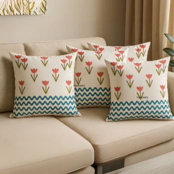 Tulips Cushion Cover (Set of 4)