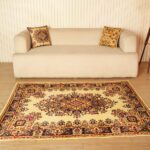 Persian Style Area Rug with Floral Medallion