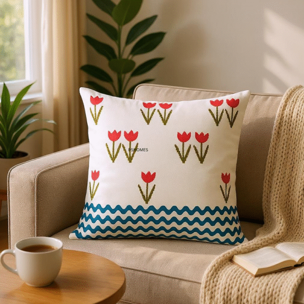 Tulips Cushion Cover (Set of 4) - Image 3