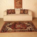 Persian Style Area Rug with Ornate Medallion
