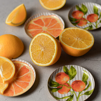 Tangerine and Zest Coasters