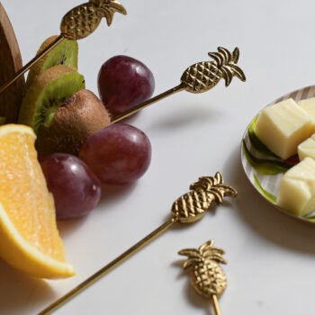 Pineapple Gold Appetizer Picks (Set of 4)