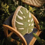 Tropical Leaf Shaped Cushion