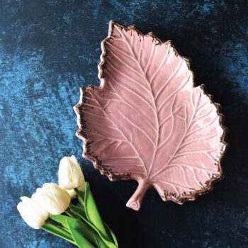 Blush Leaf Platter
