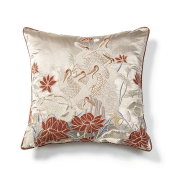 Avian Floral Cushion