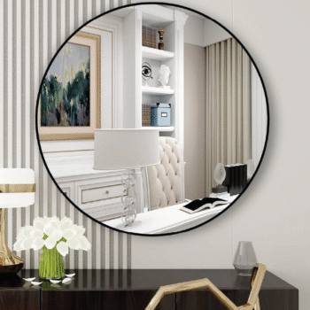 Metal Round Frame Mirror