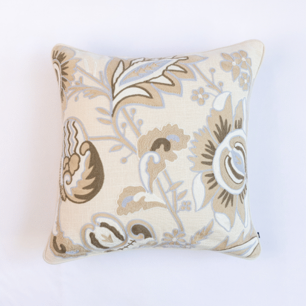 Country Style Crewel Embroidered Pamposh Cushion Cover - Image 2