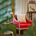 Country Style Crewel Embroidered Neutral Narrative Cushion Cover