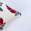 Suzani Style Aari Embroidered Red Wedlock Cushion Cover