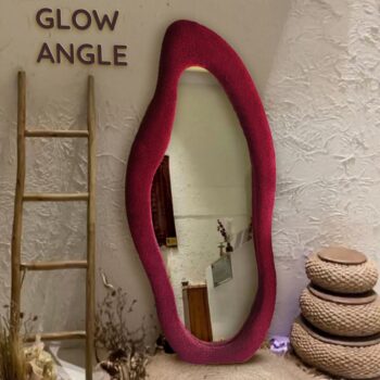 Sculptural Wavy Statement Mirror