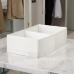 White Storage Organiser – 2 Compartments