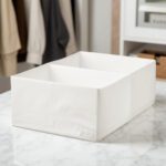 White Storage Organiser – 2 Compartments