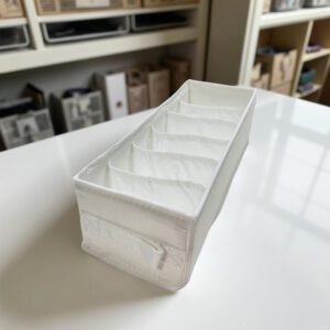 White Storage Organiser – 6 Compartments