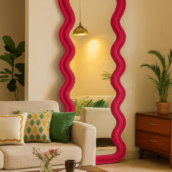 Barbie Pink Wavy Mirror