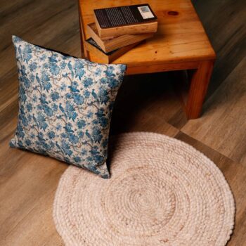 Bluebird Blossom Printed Cushion Cover