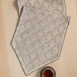 Ivory Elegance Cutwork Weave Table Runner