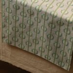 Meadow Grace Green Vine Motif Table Runner