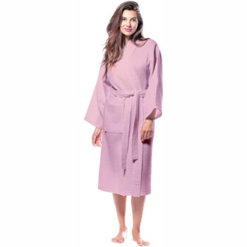 Pink Cotton Highly Absorbent Bath Robe