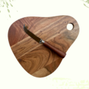 Pear-Shaped Acacia Wood Cheese & Chopping Board