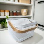 White Square Mesh Multi-Purpose Storage Basket