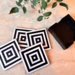 Monochrome Muse Coasters (Set of 4)