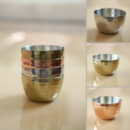 Hammered Stainless Steel Bowls Set of 4