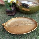 Gilded Leaf Décor Platter