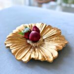 Gilded flower Décor Platter