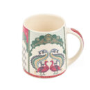 Rang Mahal Ceramic Mug Set of 2 with Peacock Motif
