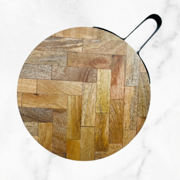 Herringbone Acacia Wood Chopping & Serving Board